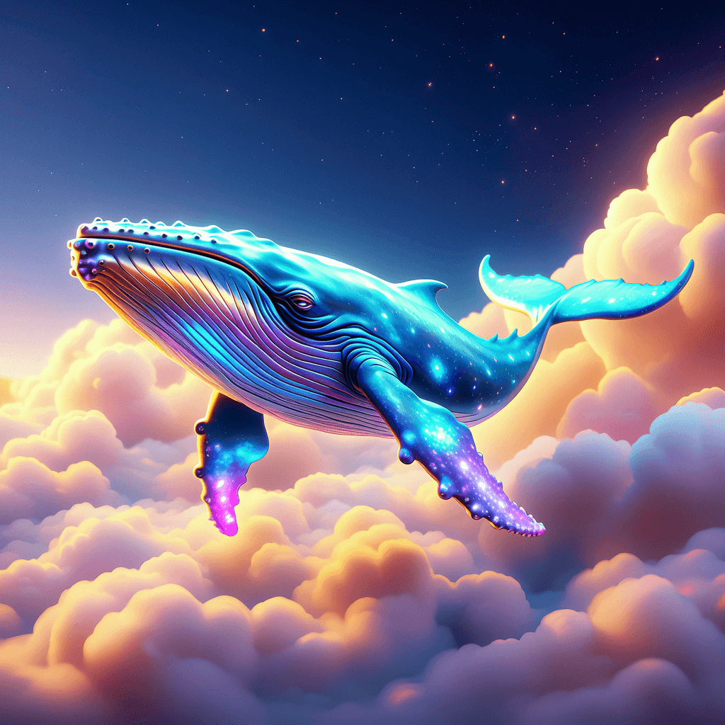 Deep 3D's art works case_neon whale